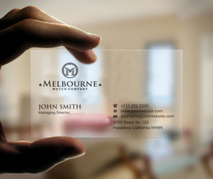 Business Card Design by INDIAN_Ashok for Melbourne Watch Company Pty Ltd | Design: #13095854