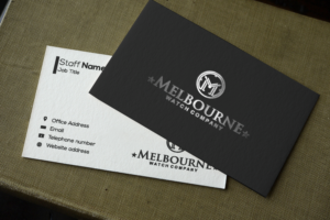 Visitenkarten-Design von Riz' für Melbourne Watch Company Pty Ltd | Design: #13095878