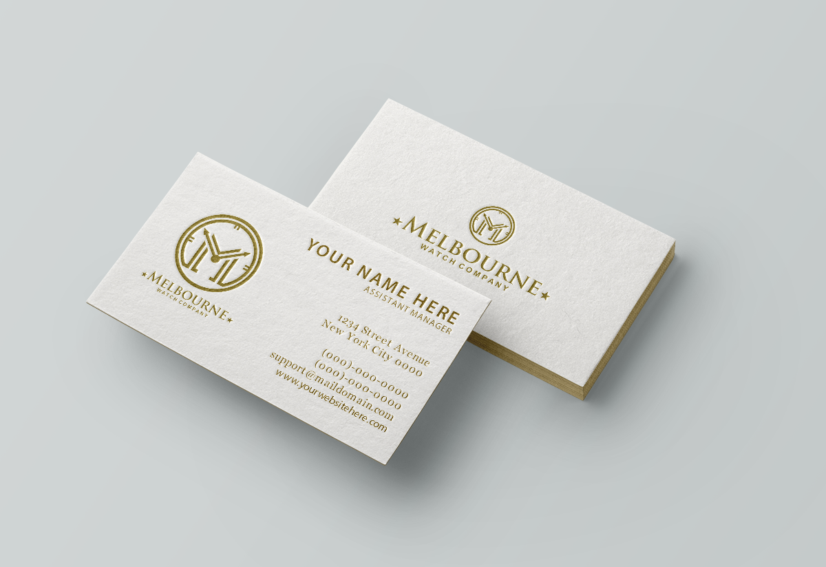 Diseño de Tarjeta de Presentación por DCMadrid para Melbourne Watch Company Pty Ltd | Diseño #13093455