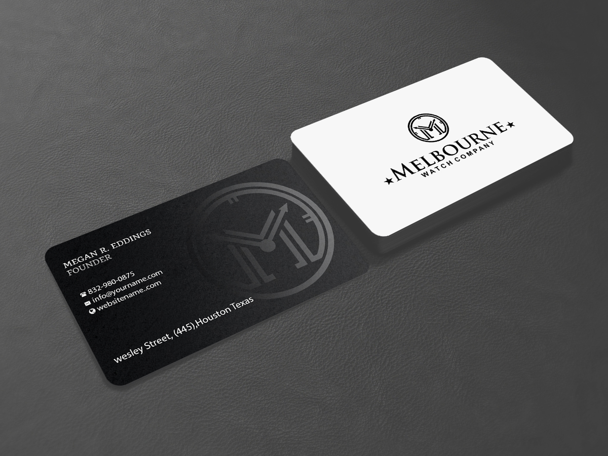 Diseño de Tarjeta de Presentación por Creations Box 2015 para Melbourne Watch Company Pty Ltd | Diseño #13100264