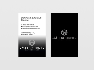 Business Card Design by Creations Box 2015 for Melbourne Watch Company Pty Ltd | Design: #13100267