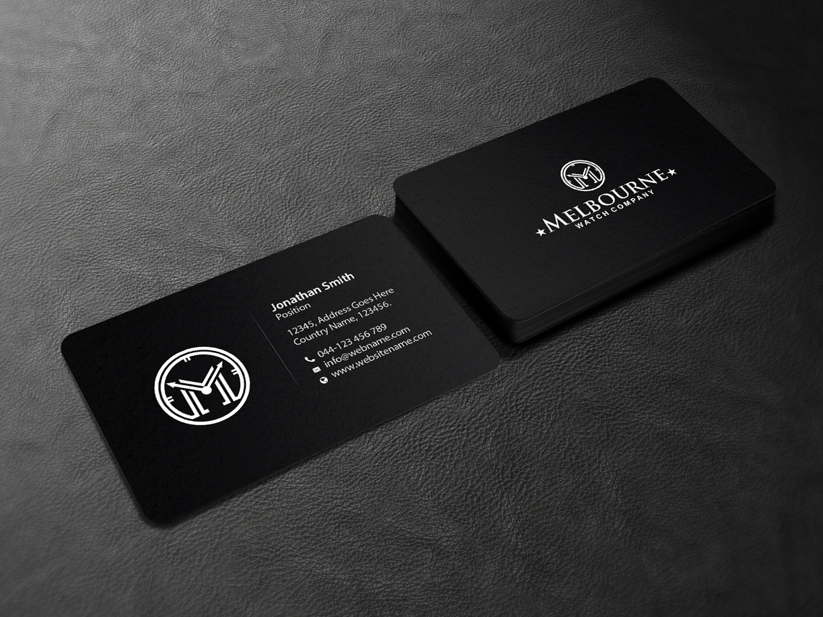 Business Card Design by Creations Box 2015 for Melbourne Watch Company Pty Ltd | Design #13100270