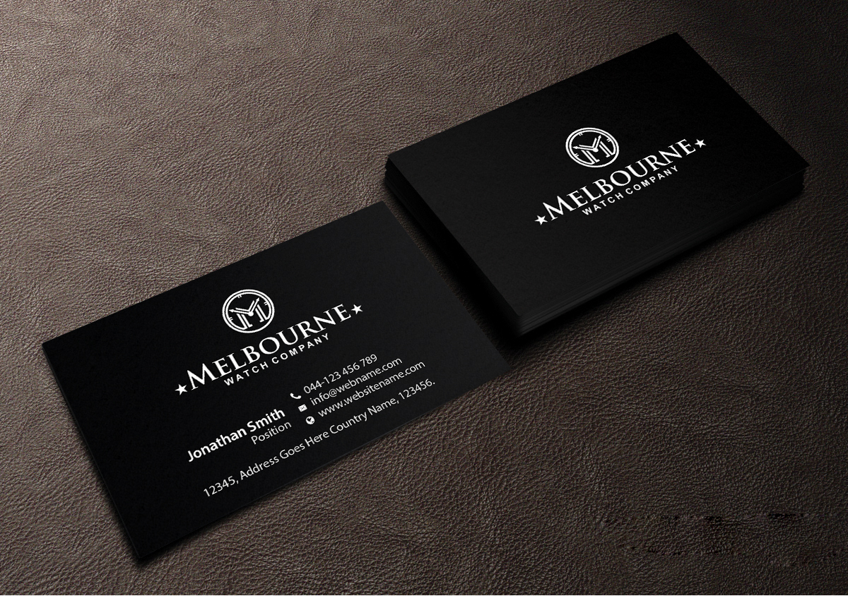 Diseño de Tarjeta de Presentación por Creations Box 2015 para Melbourne Watch Company Pty Ltd | Diseño #13100272