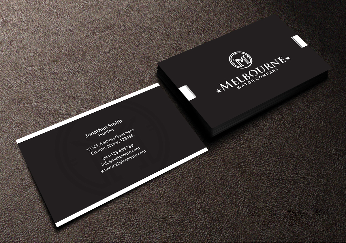 Diseño de Tarjeta de Presentación por Creations Box 2015 para Melbourne Watch Company Pty Ltd | Diseño #13100274