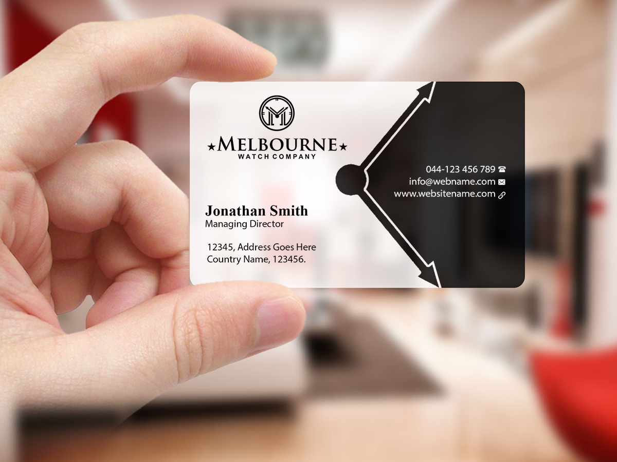 Diseño de Tarjeta de Presentación por Creations Box 2015 para Melbourne Watch Company Pty Ltd | Diseño #13100282