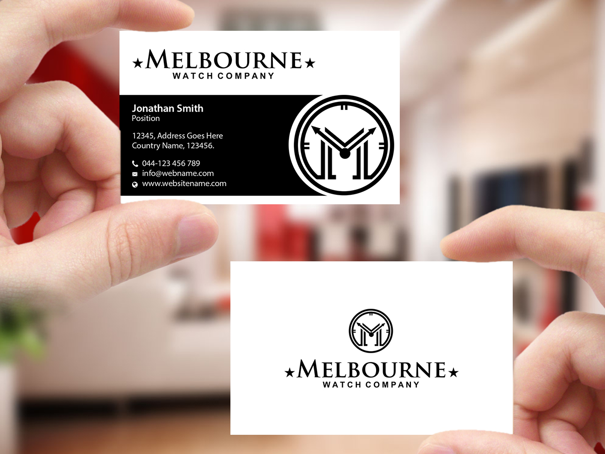 Business Card Design by Creations Box 2015 for Melbourne Watch Company Pty Ltd | Design #13100290