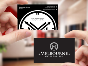 Visitenkarten-Design von Creations Box 2015 für Melbourne Watch Company Pty Ltd | Design: #13100291