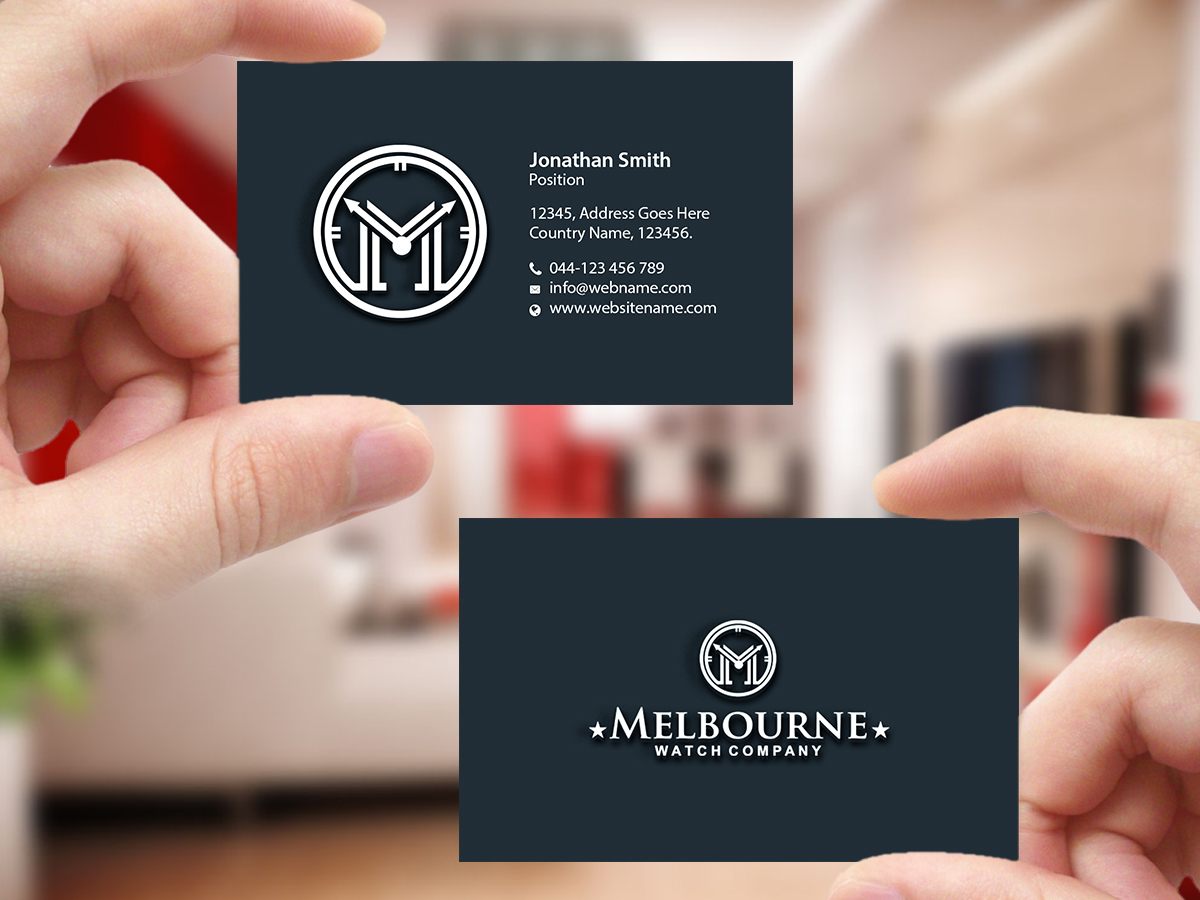 Business Card Design by Creations Box 2015 for Melbourne Watch Company Pty Ltd | Design #13100292