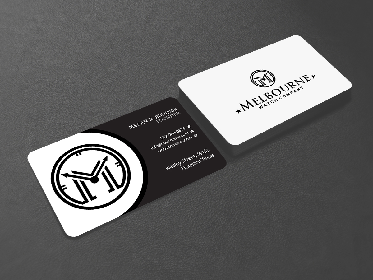 Business Card Design by Creations Box 2015 for Melbourne Watch Company Pty Ltd | Design #13100297