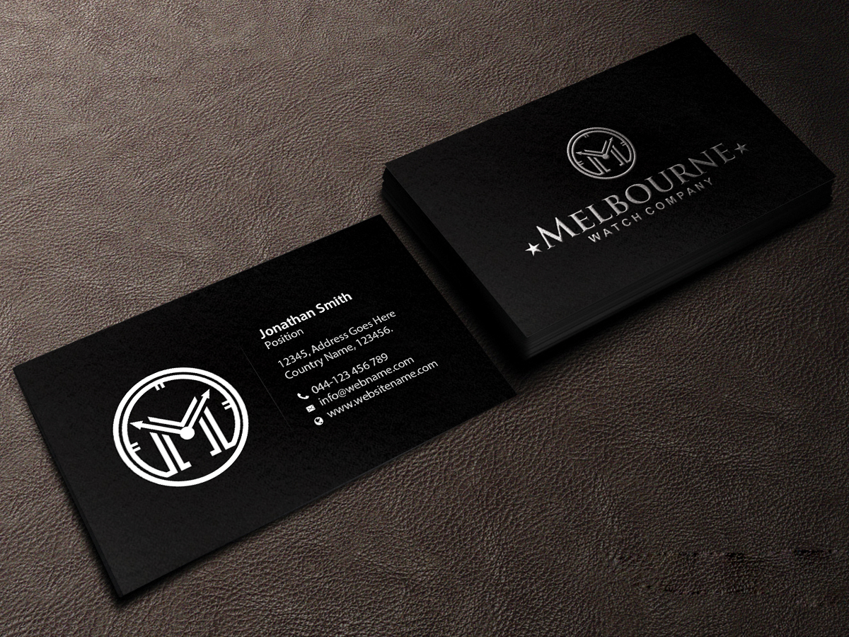 Business Card Design by Creations Box 2015 for Melbourne Watch Company Pty Ltd | Design #13100300