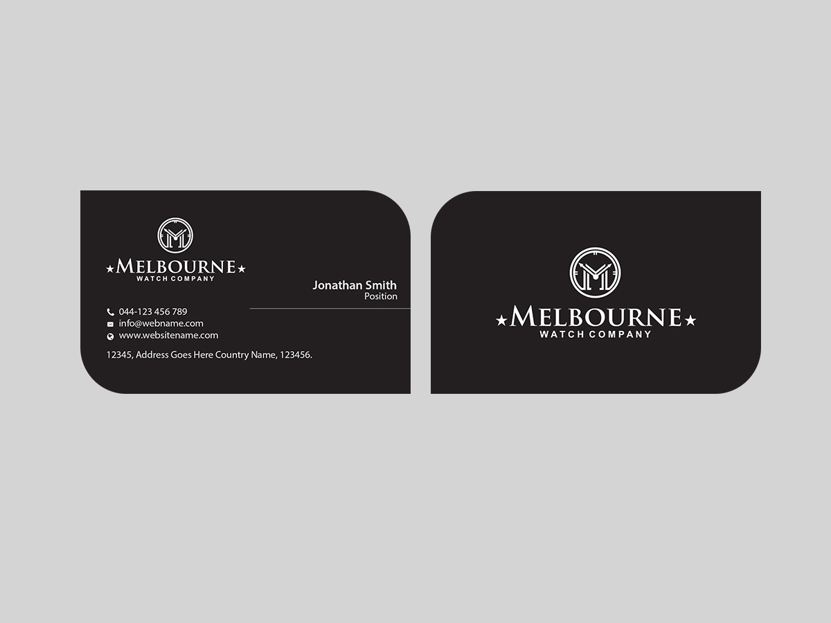 Business Card Design by Creations Box 2015 for Melbourne Watch Company Pty Ltd | Design #13100307