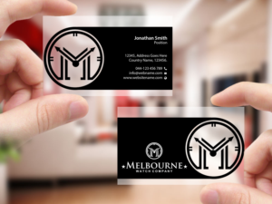 Visitenkarten-Design von Creations Box 2015 für Melbourne Watch Company Pty Ltd | Design: #13100311