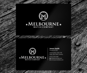 Business Card Design by SS_Designs for Melbourne Watch Company Pty Ltd | Design #13093929