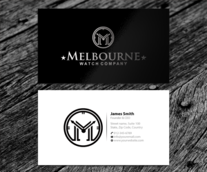Visitenkarten-Design von SS_Designs für Melbourne Watch Company Pty Ltd | Design: #13093930