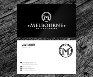 Visitenkarten-Design von SS_Designs für Melbourne Watch Company Pty Ltd | Design: #13093931