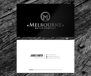 Visitenkarten-Design von SS_Designs für Melbourne Watch Company Pty Ltd | Design: #13093932