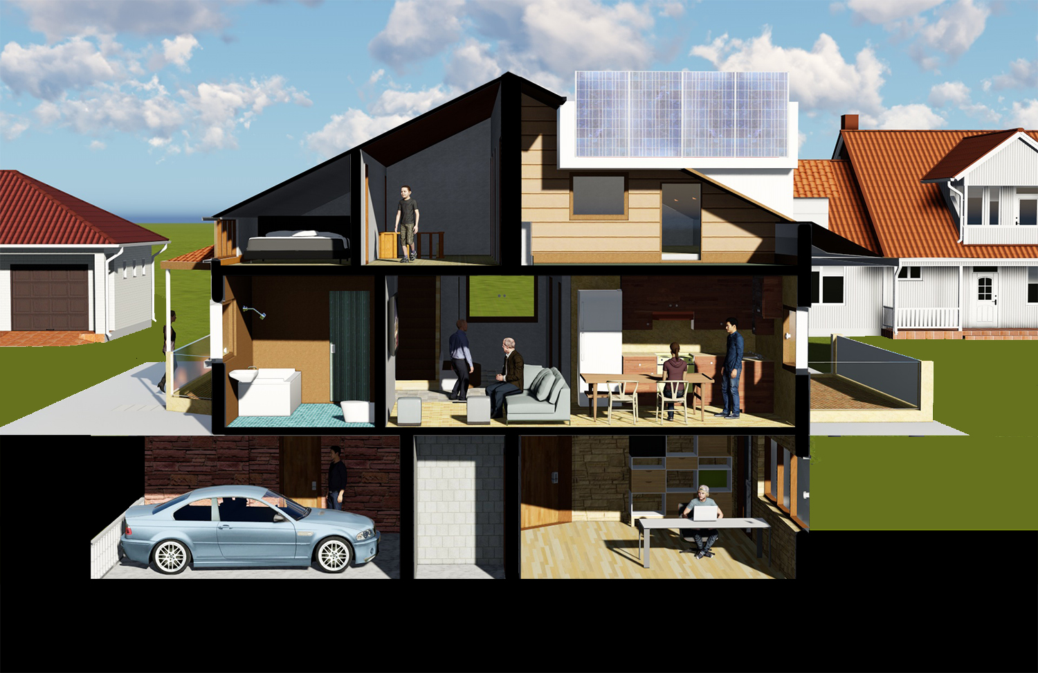 Design Illustration par smiledim24 pour Energy Institute at the Johannes Kepler University Linz | Design #13273406