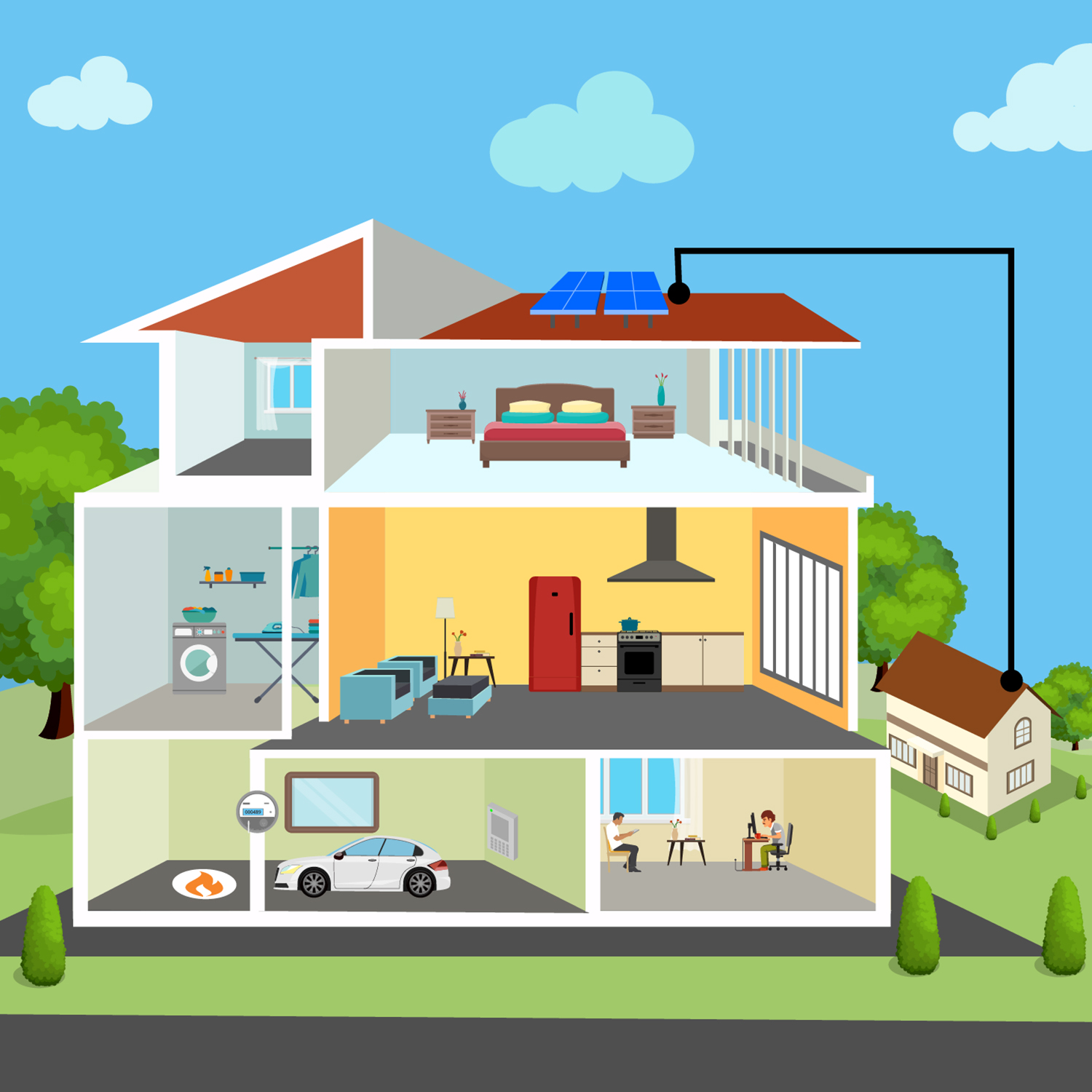 Illustration Design by oveed_art for Energy Institute at the Johannes Kepler University Linz | Design #13463030