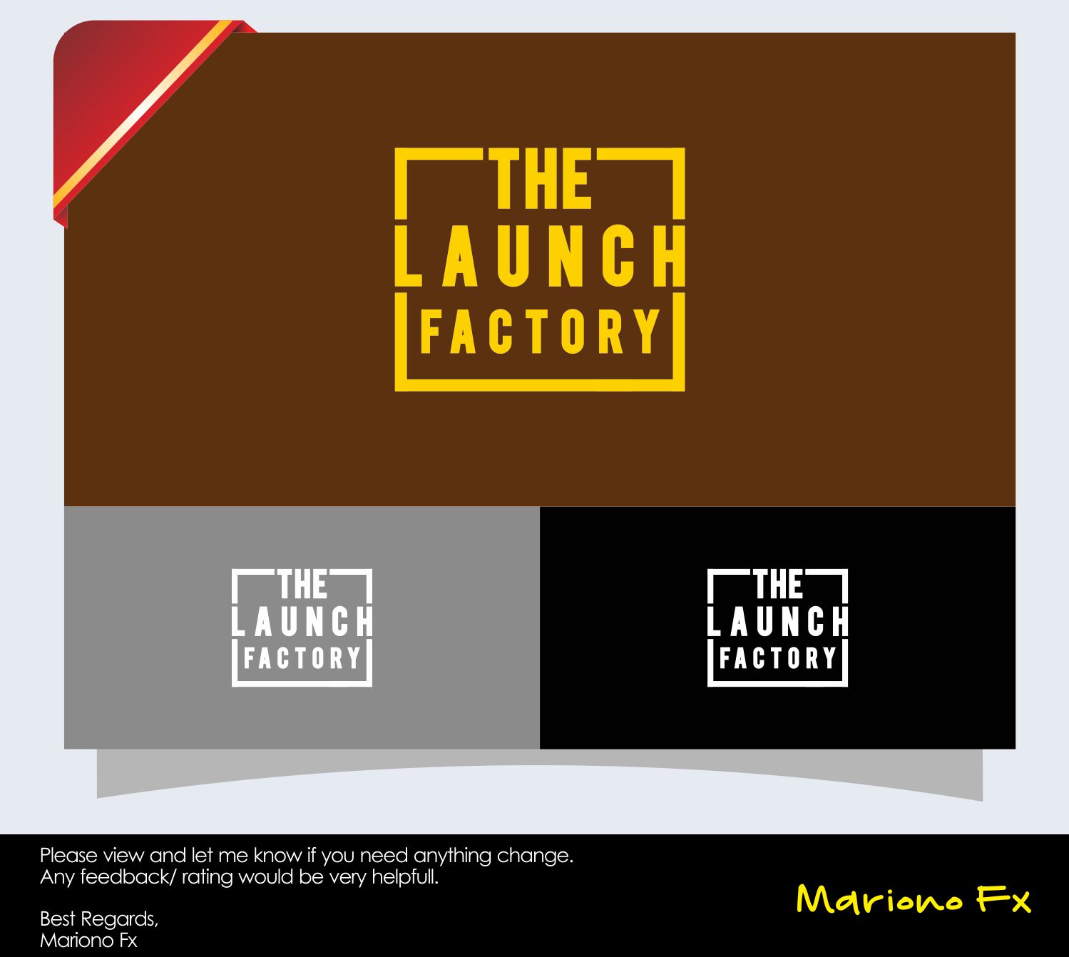 Logo Design by Mariono Fx for The Launch Factory | Design #13102309