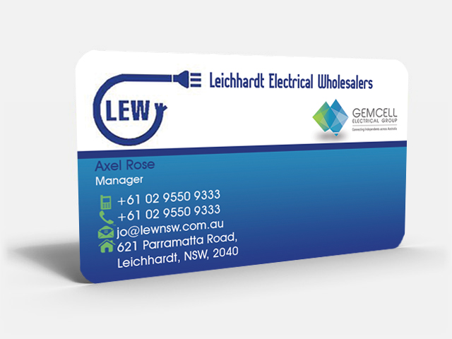 Business Card Design by Sandun Harshana for Leichhardt Electrical Wholesalers Pty Ltd | Design: #2457614