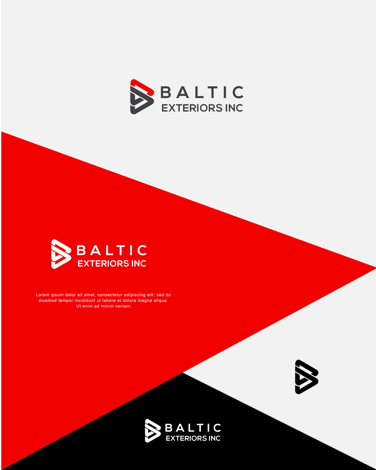 Logo Design by geny baba for Baltic Exteriors | Design #13123117