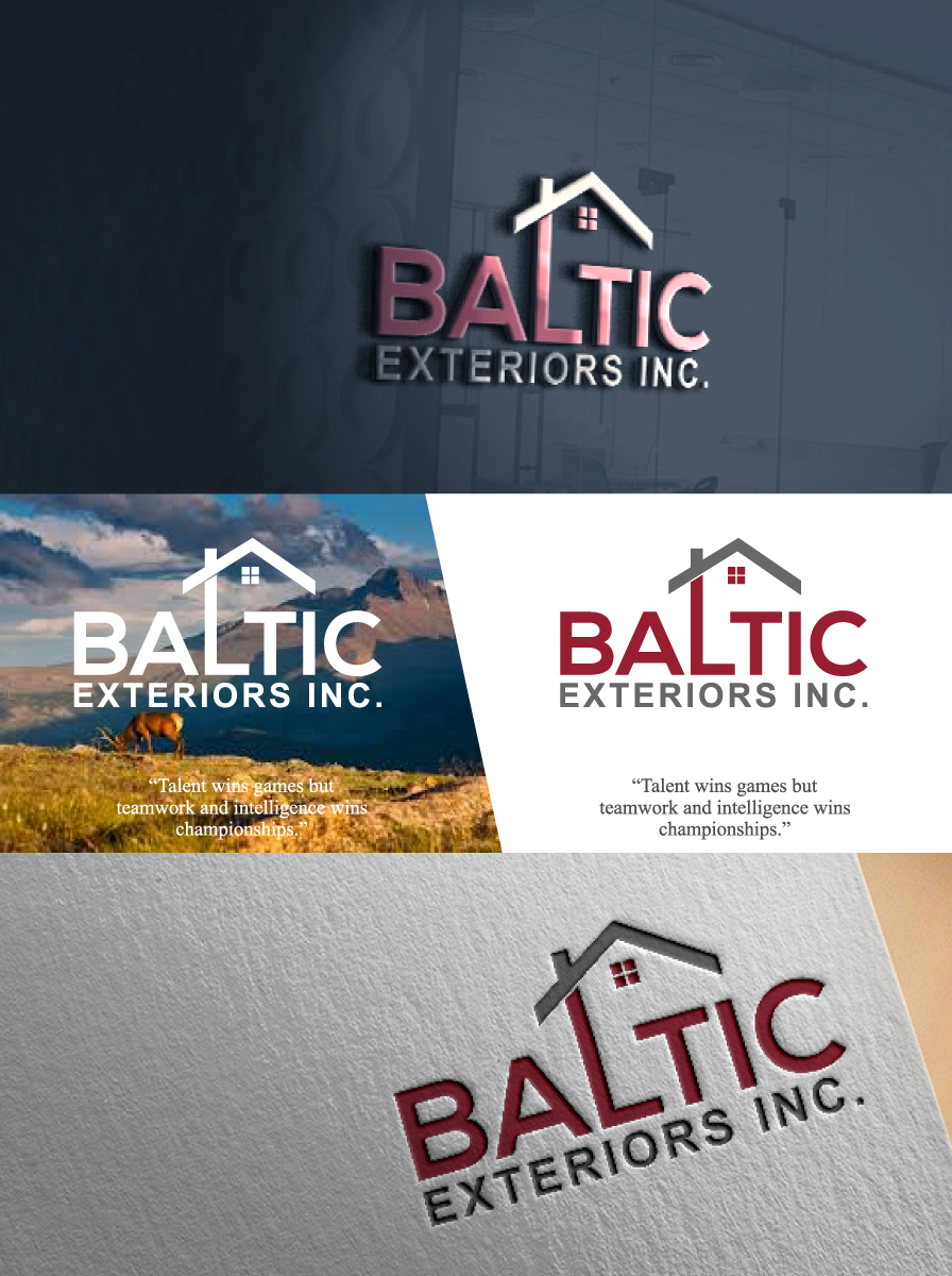 Logo Design by cristalbright555 for Baltic Exteriors | Design #13144107