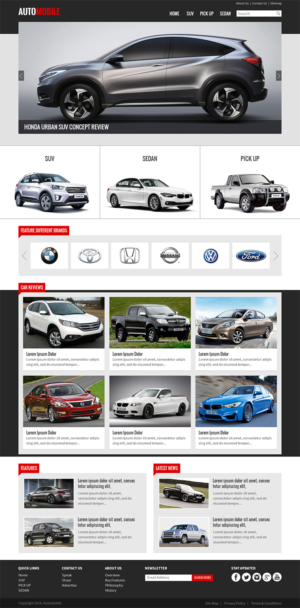 Automobile and Automobile Review and Preview website | Diseño Web por RupalTechno