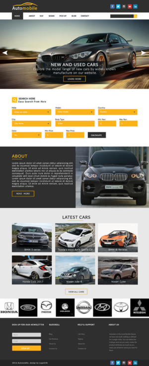 Automobile and Automobile Review and Preview website | Diseño Web por bdesigner9
