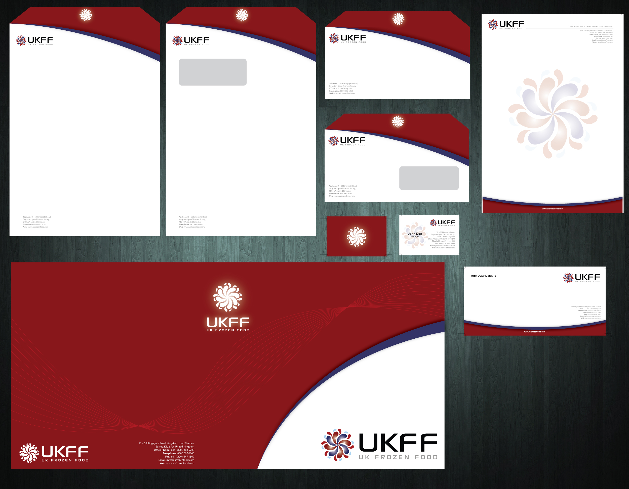 Stationery Design by Choaye for UK FROZEN FOOD LTD | Design #33426