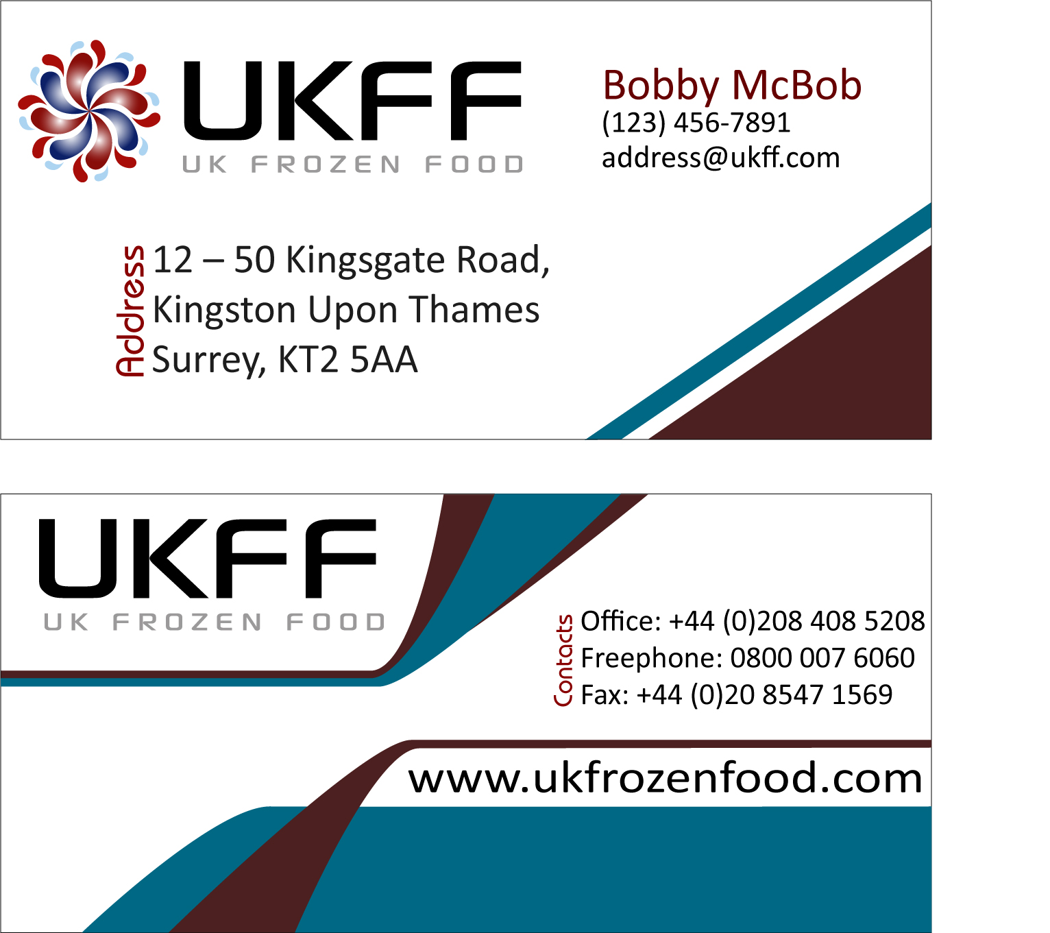 Stationery Design by iDesign for UK FROZEN FOOD LTD | Design #31649