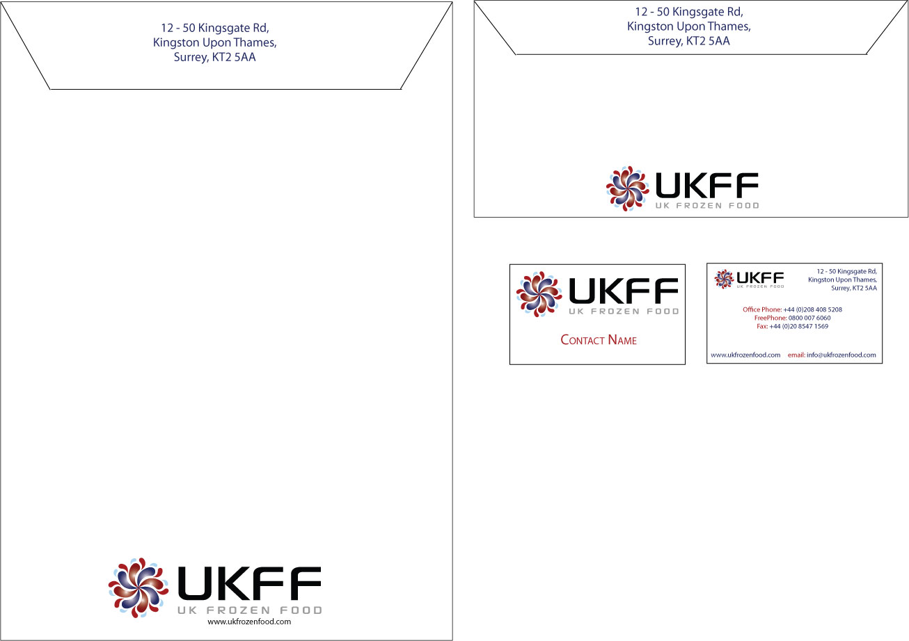 Stationery Design by Amanda Moon Designs for UK FROZEN FOOD LTD | Design #34252