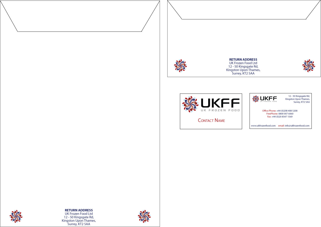 Stationery Design by Amanda Moon Designs for UK FROZEN FOOD LTD | Design #34271