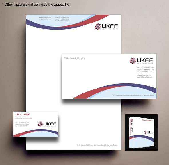 Stationery Design by Julius Reque for UK FROZEN FOOD LTD | Design #32201