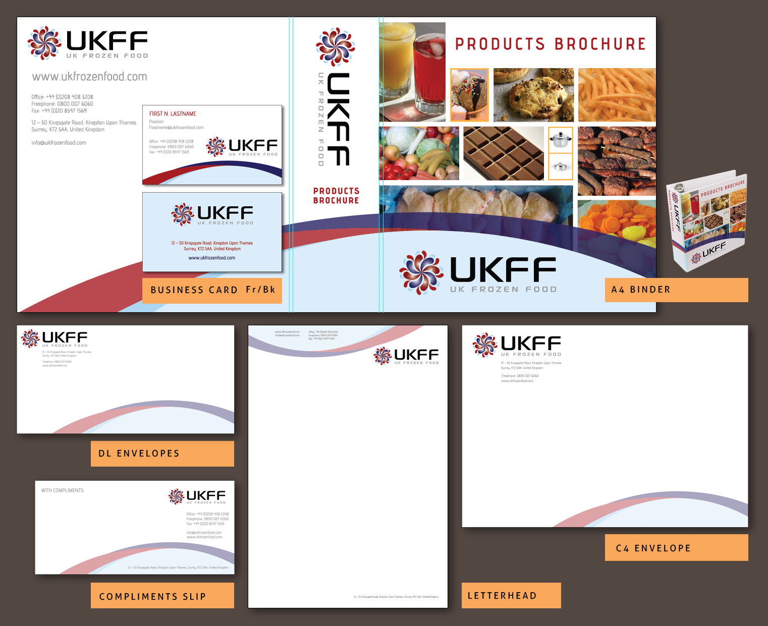 Design de Papeterie par Julius Reque pour UK FROZEN FOOD LTD | Design #33230