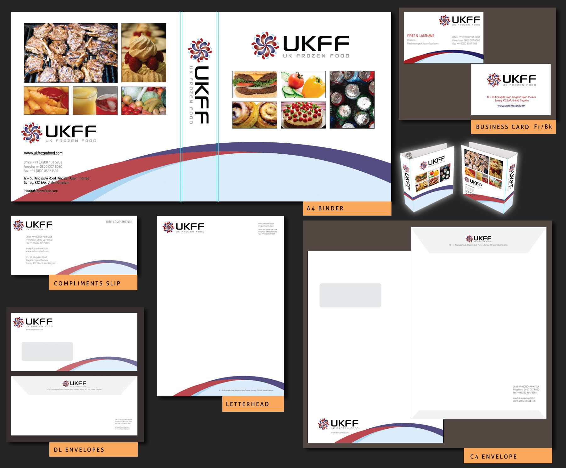 Stationery Design by Julius Reque for UK FROZEN FOOD LTD | Design #33506