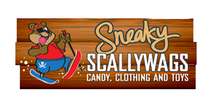 Sneaky Scallywags Candy, Clothing and Toys | Logo Design by Thomas DeHart