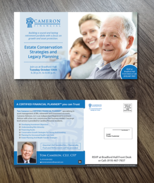 Financial Workshop for Cameron Financial | Postkarten-Design von Alexandar
