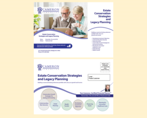 Financial Workshop for Cameron Financial | Postkarten-Design von LeonFX