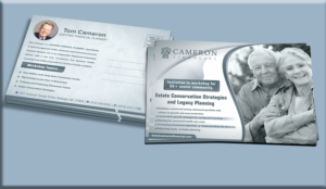 Financial Workshop for Cameron Financial | Postkarten-Design von Petter Goms