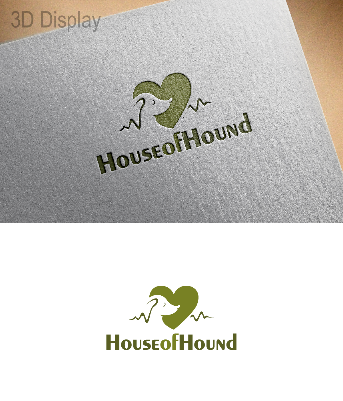 Logo Design by 3Guys for House of Hound | Design #13117671