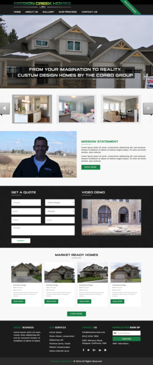 Custom Home Builder Needs a Website | Web Design par bdesigner9