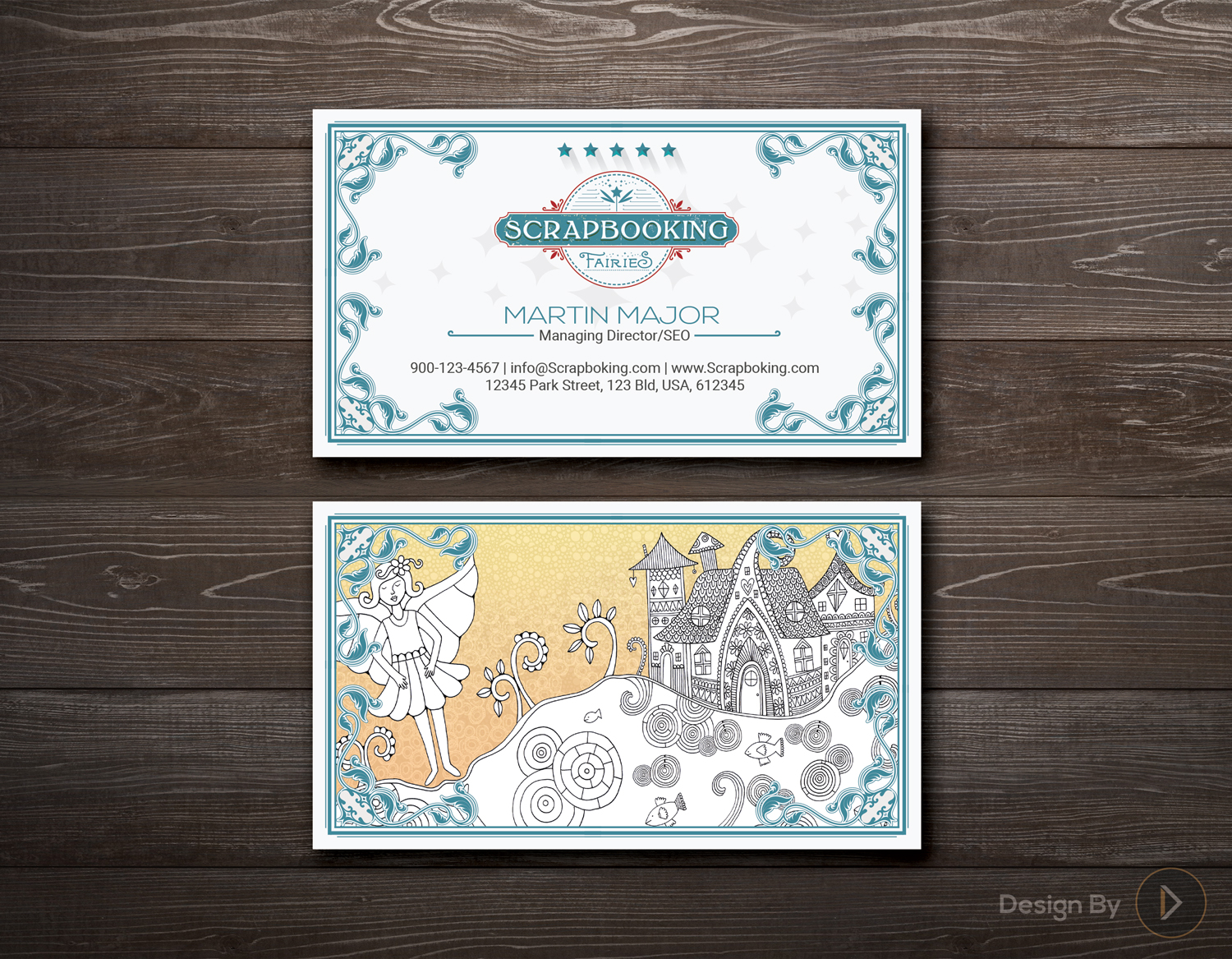 Business Card Design by kreativedhir for Scrapbooking Fairies | Design #13237430