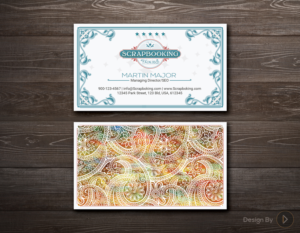 Business Card Design by kreativedhir for Scrapbooking Fairies | Design: #13237431