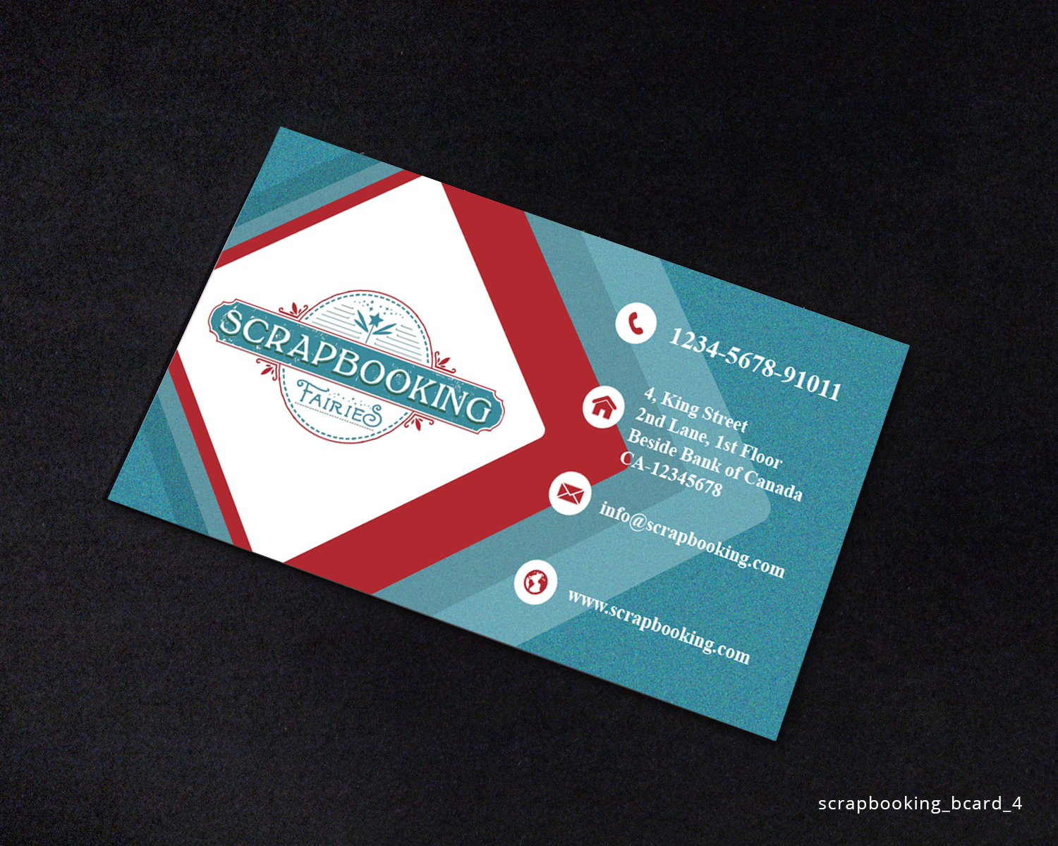Business Card Design by Sketchweb for Scrapbooking Fairies | Design #13157615