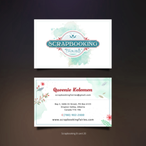 Business Card Design by Sketchweb for Scrapbooking Fairies | Design: #13334564