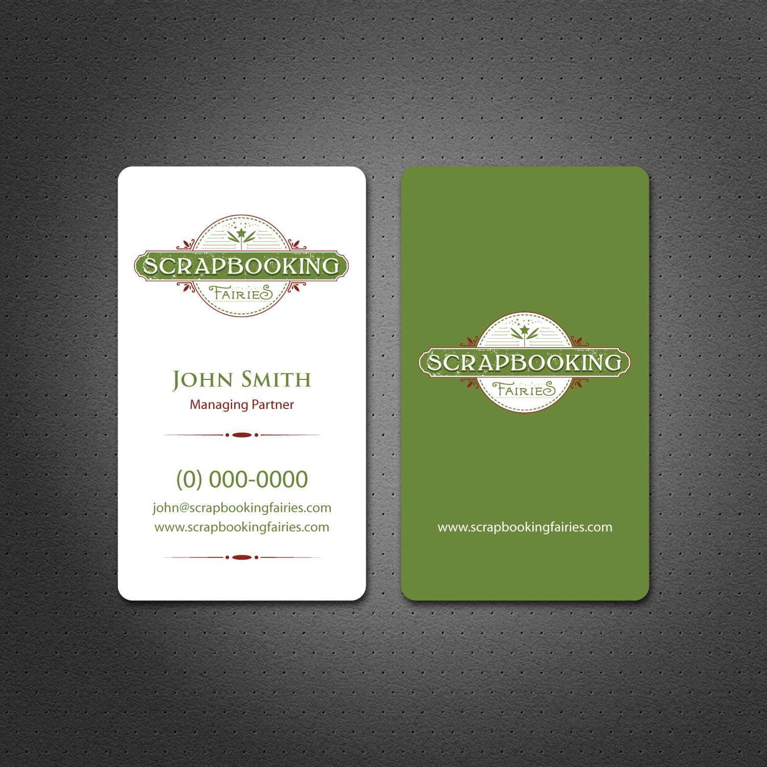 Business Card Design by Dezero for Scrapbooking Fairies | Design #13132632