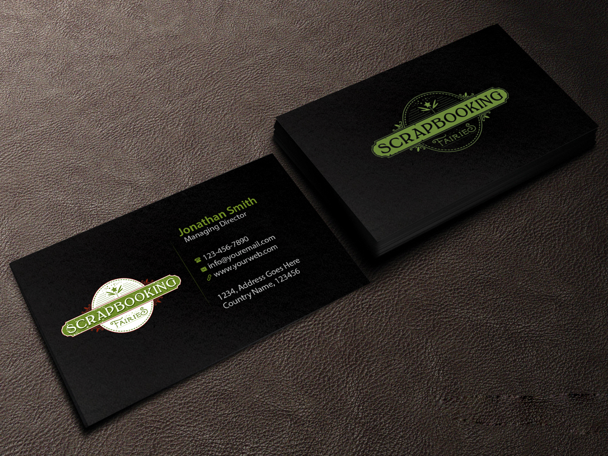 Business Card Design by Creations Box 2015 for Scrapbooking Fairies | Design #13141230