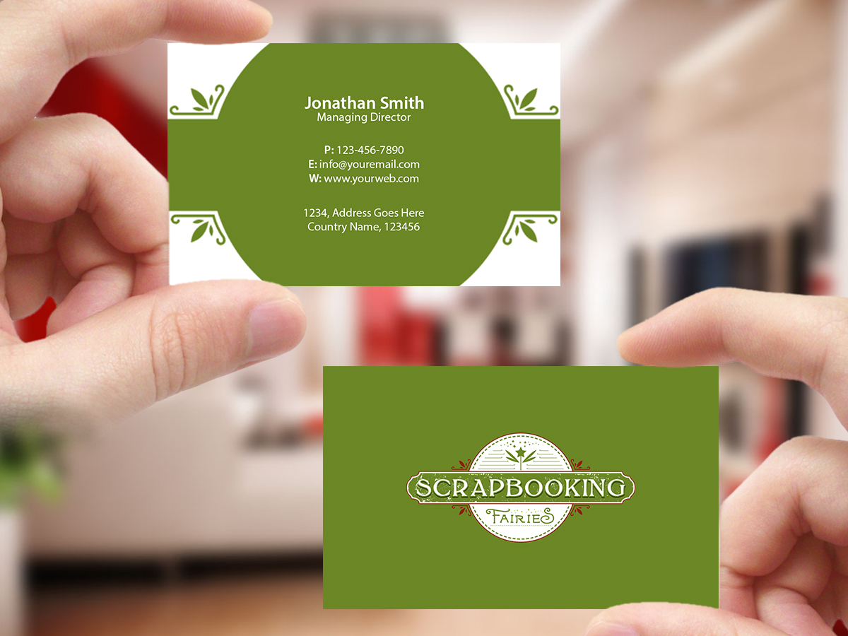 Business Card Design by Creations Box 2015 for Scrapbooking Fairies | Design #13141236