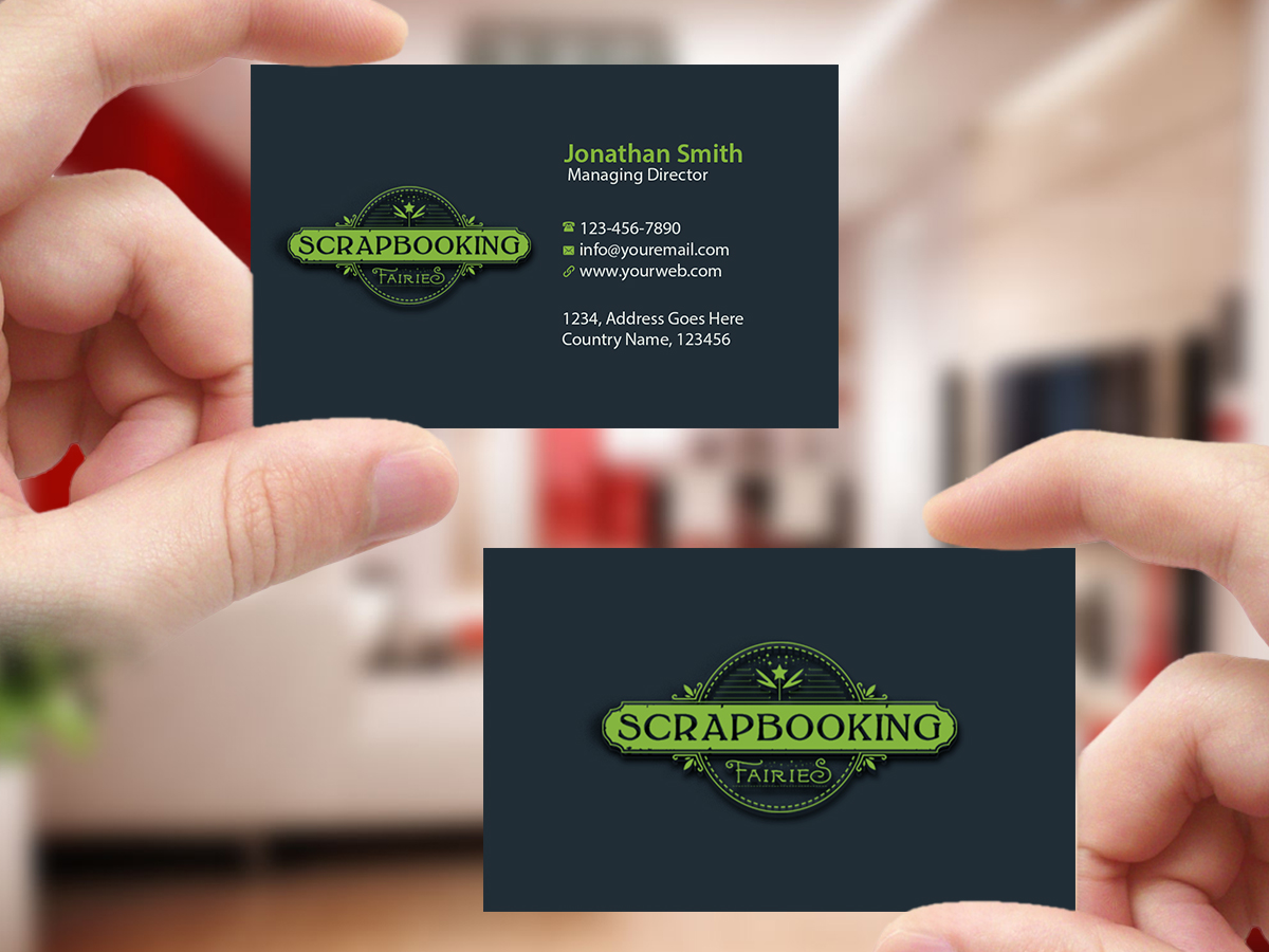 Business Card Design by Creations Box 2015 for Scrapbooking Fairies | Design #13141238