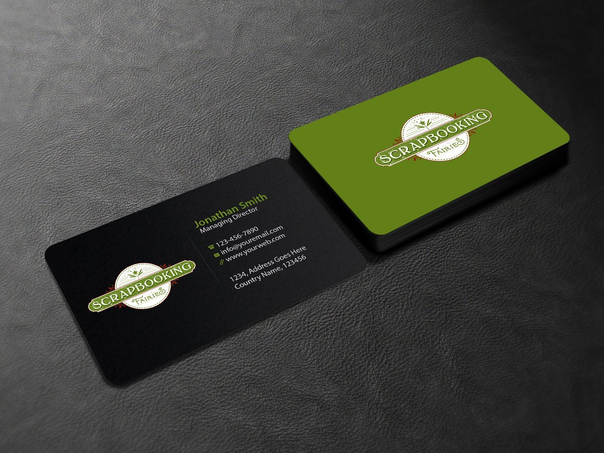Business Card Design by Creations Box 2015 for Scrapbooking Fairies | Design #13141247